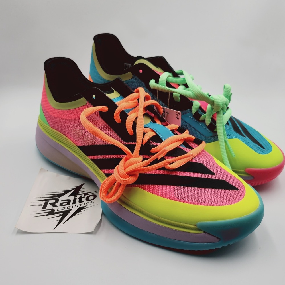 Unisex M11/W12 Adidas Sneaker Adizero Select 3.0 Lucid Pink Preloved Lime JR8281